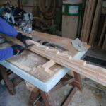 押縁1本1本に簓子加工します。