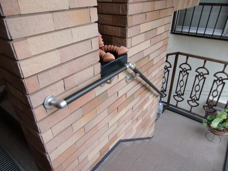 介護保険住宅改修　手摺取付工事